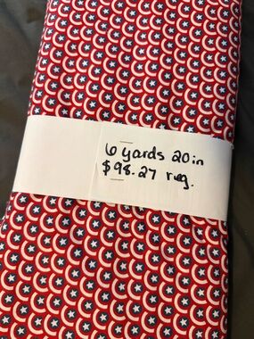 Marvel Red, White & Blue Captain Shield Cotton Fabric